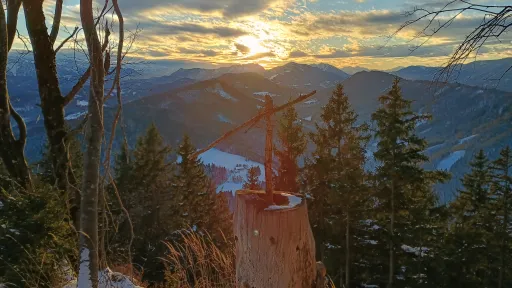 View from near the top of Lunzberg to the west