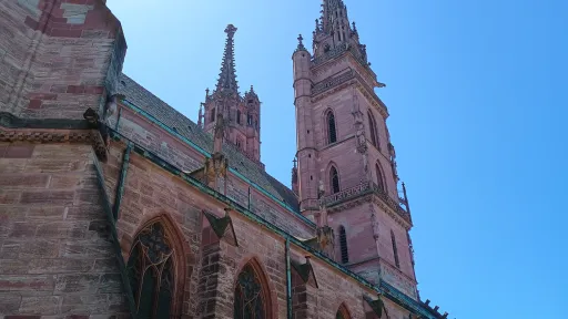 Basel cathedral, view from the north