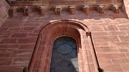 Corbels depicting heads, Basel cathedral, eastern side