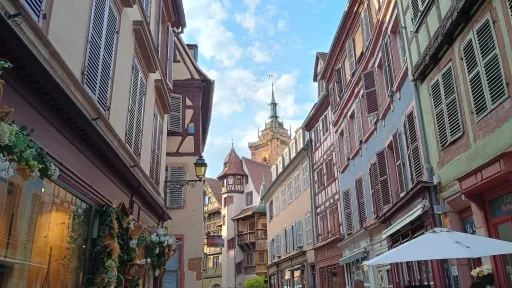 In view of Maison Pfister and Saint Martins church, Colmar