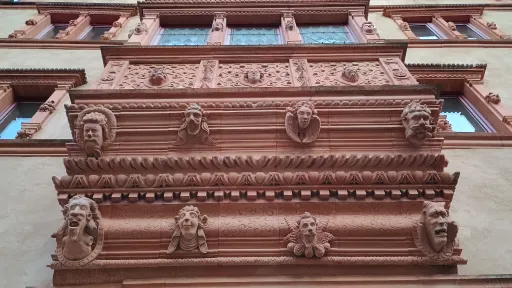 Detail of Maison des T&ecirc;tes, Colmar