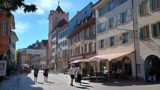 Rheinfelden, Marktgasse, in view of the townhall
