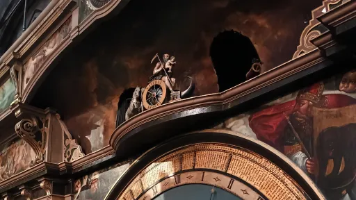 Saturnus, Astronomic clock, Strasbourg cathedral