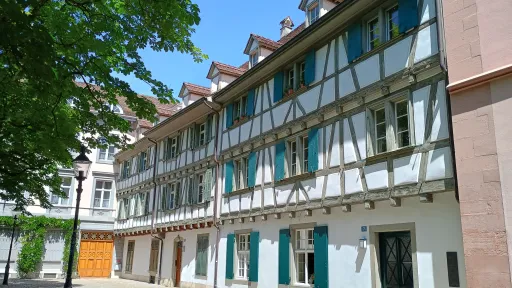 Timber-framed houses at the cathedral square, Basel