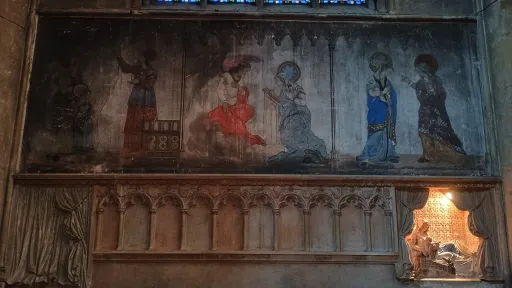 Wall paintings from the 15th century at Saint Martin, Metz