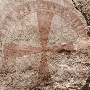 Cross and circle, Vergilius Chapel, Vienna
