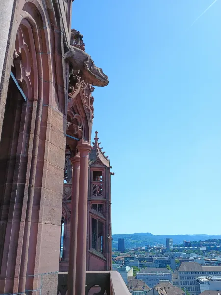 Gargoyle in the shape of a dragon, Basel cathedral