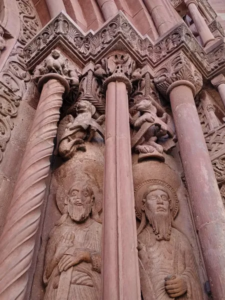 Detail, northern portal of Basel cathedral