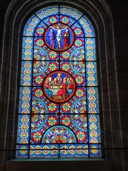 Stained glass window, Basel cathedral