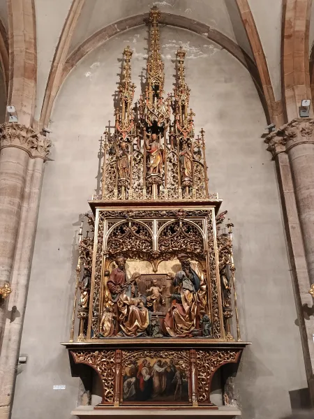 Gothic retable, Saint Martins church, Colmar