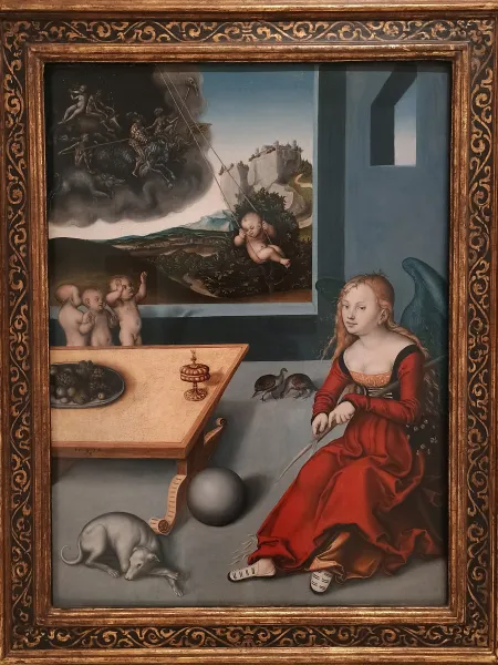 Melancholia by Lucas Cranach the elder, Mus&eacute;e Unterlinden, Colmar
