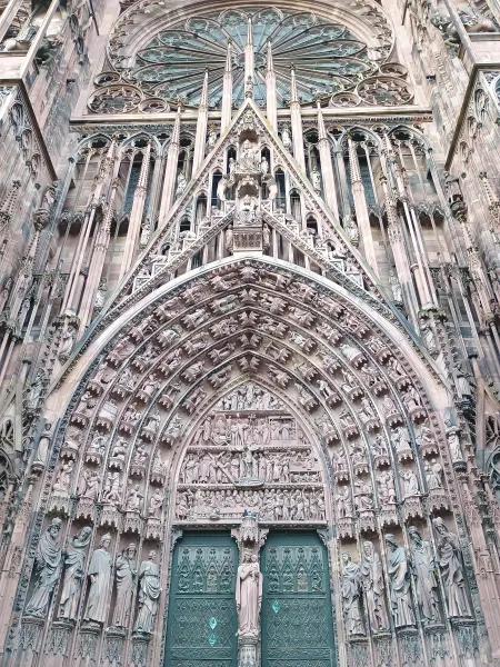 Central portal of Strasbourg cathedral