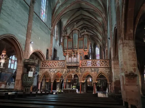 In view of the choir screen, Saint-Pierre-le-Jeune, Strasbourg 
