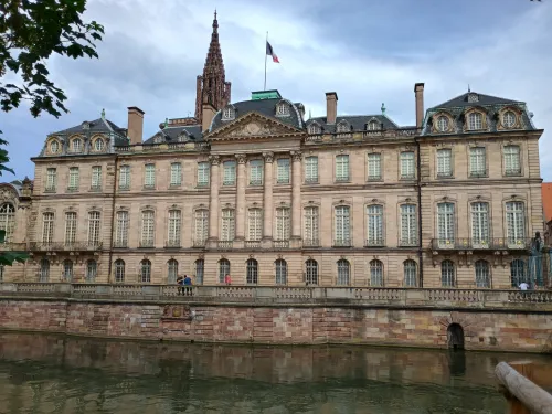 Palais Rohan viewed across the Ill, Strasbourg