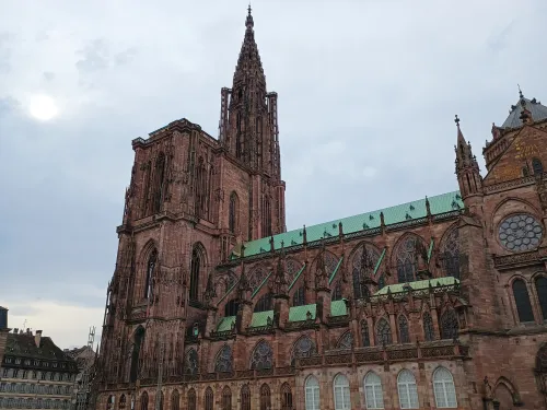 Southern facade of Strasbourg cathedral