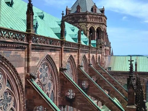View across the nave, Strasbourg cathedral