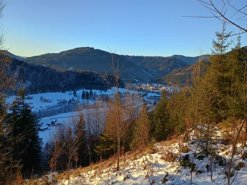 View on Lunz from Seeauberg