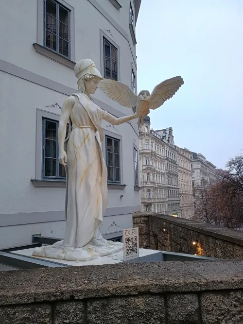 Am Gestade, Athena and her owl, promotion for the radiology congress 2026