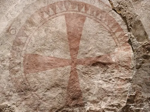 Cross and circle, Vergilius Chapel, Vienna