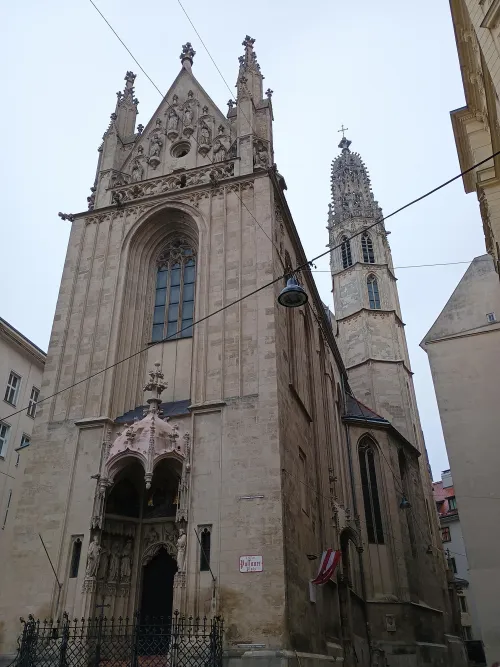 Maria am Gestade, Vienna, view from the west
