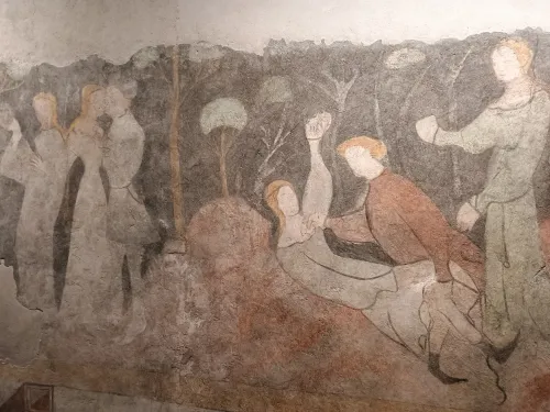 Neidhart Festsaal, Kissing couple and theft of the mirror