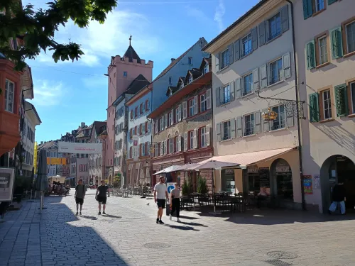 Rheinfelden, Marktgasse, in view of the townhall