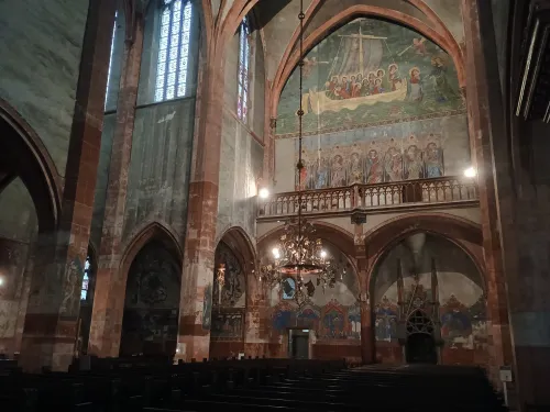 In view of the gallery, Saint-Pierre-le-Jeune, Strasbourg