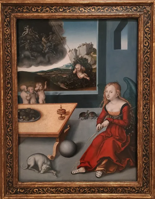 Melancholia von Lucas Cranach dem &Auml;lteren, Mus&eacute;e Unterlinden, Colmar