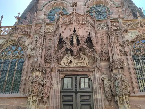 Laurentiusportal am n&ouml;rdlichen Querschiff des Stra&szlig;burger M&uuml;nsters