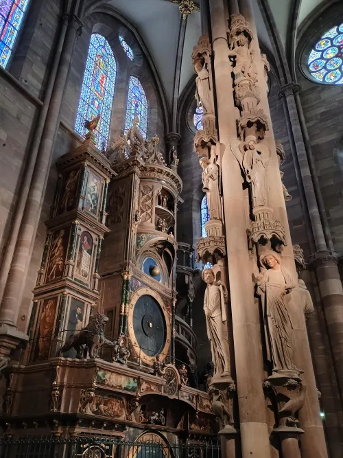 Engelspfeiler und astronomische Uhr, Stra&szlig;burger M&uuml;nster