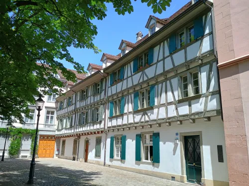 Fachwerkh&auml;user, M&uuml;nsterplatz, Basel