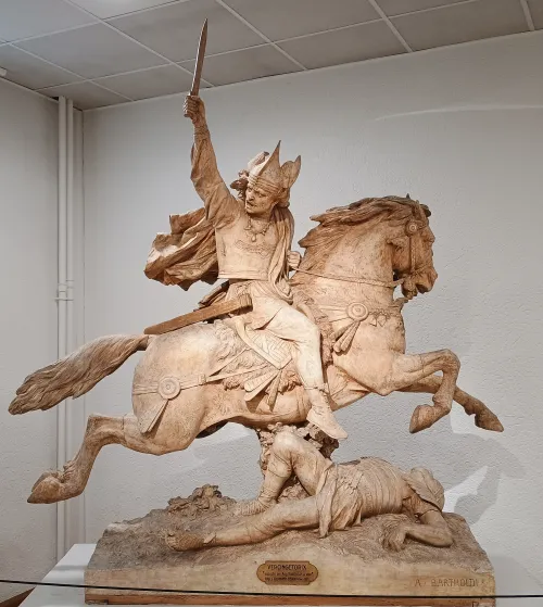 Vercingetorix, Gipsskulptur im Bartholdi Museum