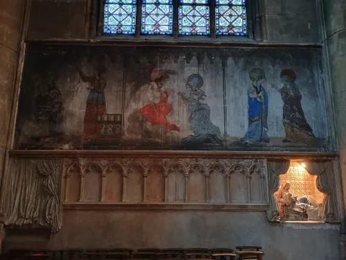 Wandmalerei aus dem 15. Jahrhundert, Saint Martin, Metz
